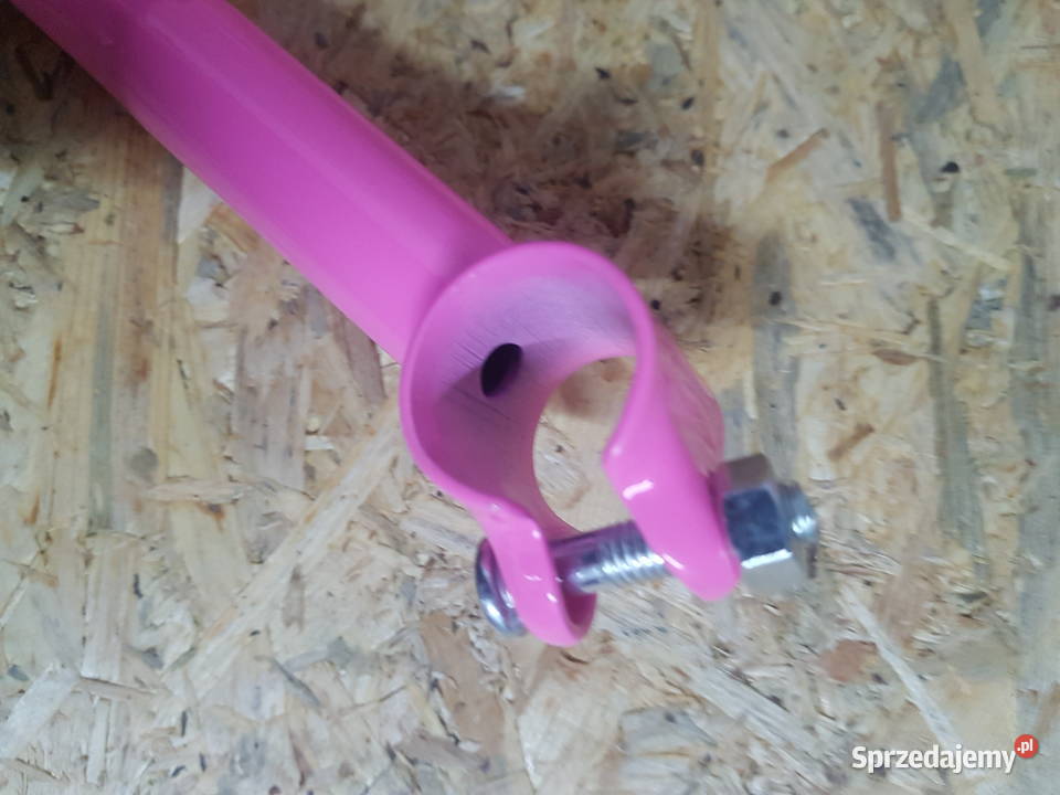 PROWADNIK PCHACZ RĄCZKA UCHWYT DO ROWERKA Różowy Głogowa