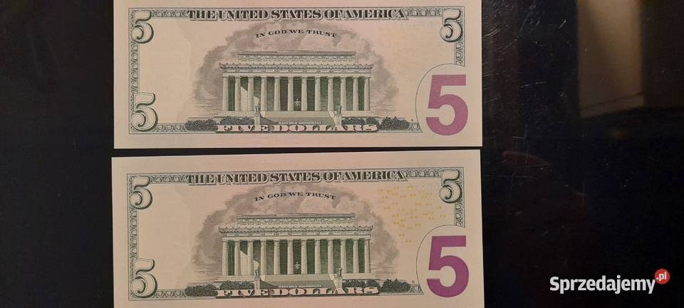 5 dolarów usa gwiazdka kolejne