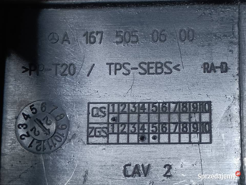 MERCEDES GLE W167 KIEROWNICA ŻALUZJA WLOT