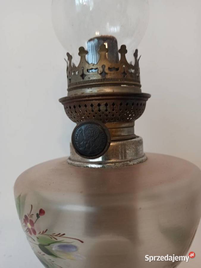 Lampa naftowa mosiądz FRancja Budzyń