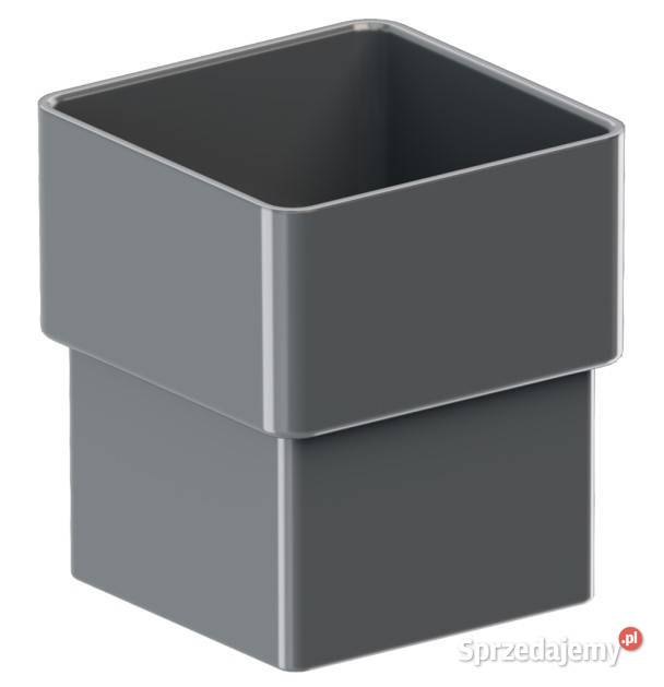 Krop PVC złączka kwadratowa rury spustowej 80x80 Rynny i spusty Białystok sprzedam
