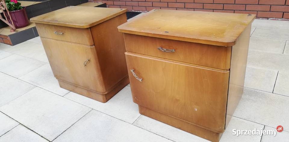 Szafka nocna stolik art deco prl komoda półka mazowieckie Garwolin