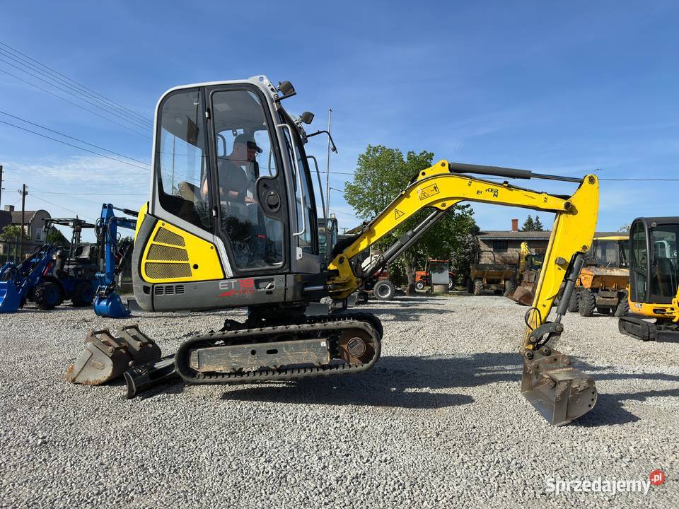 Mini koparka Wacker Neuson Et18 z 2019 Roku 3 Kabina Koparki Złoczew sprzedam