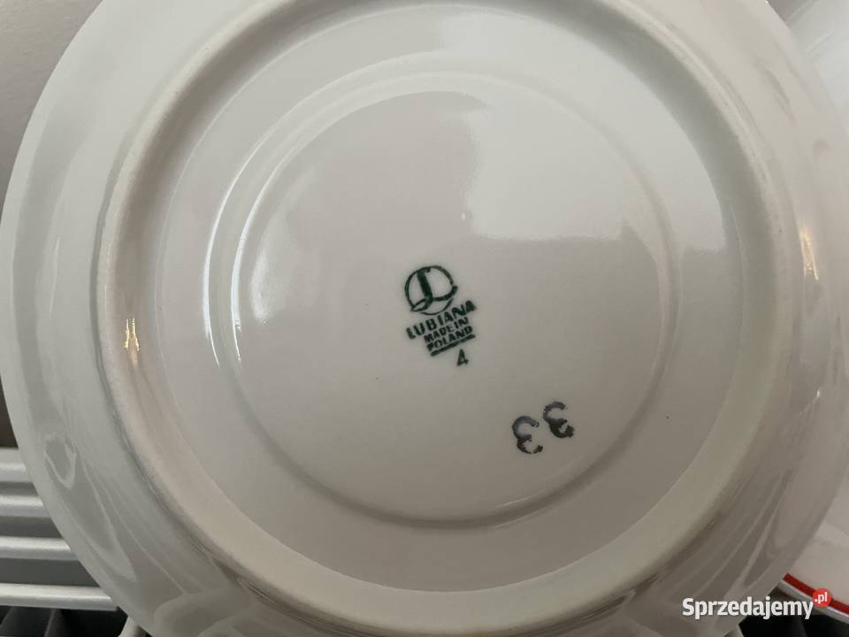 Lubiana wzór kaszubski spodek Porcelana i szkło pomorskie Pruszcz Gdański sprzedam