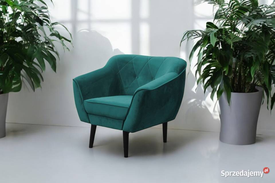 Fotel Tapicerowany Maya W Stylu Skandynawskim Fotele Tarchały Małe sprzedam