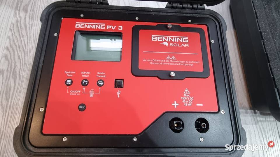 BENNING PV3 Miernik instalacji fotowoltaicznej Gdańsk sprzedam