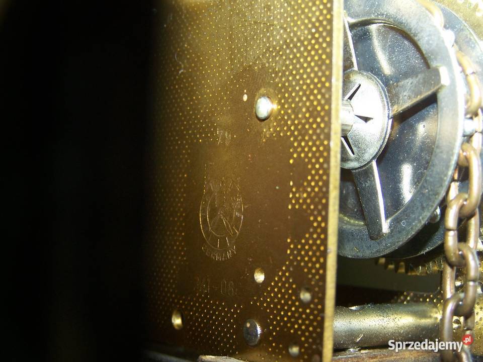 Zegar wiszący Hermle ręcznie malowany z wagami Koszalin