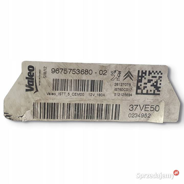 ALTERNATOR Peugeot 208 2008 308 3008 508 16 HDI lubelskie Chełm