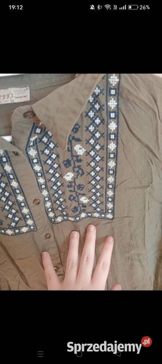 Zielona bluzka Rozmiar 42(XL) Bluzki i koszule świętokrzyskie sprzedam