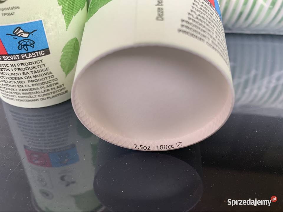 Kubek do picia tekturowy eco 180 ml Dom i Ogród Szarwark