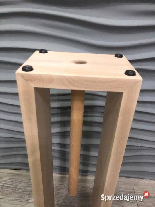 Stojak drewniany naturalny na papier toaletowy Wyposażenie wnętrz Dębica