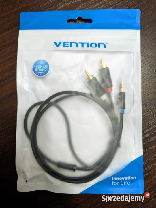 Kabel Vention Jack 35 do 2xRCA o długości 1m Pozostałe Ksawerów