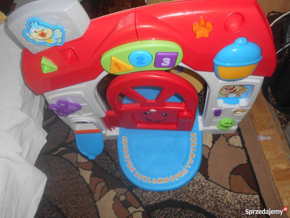 Edukacyjny Domek Malucha Fisher 3 poziomy nauki Edukacyjne Elbląg sprzedam
