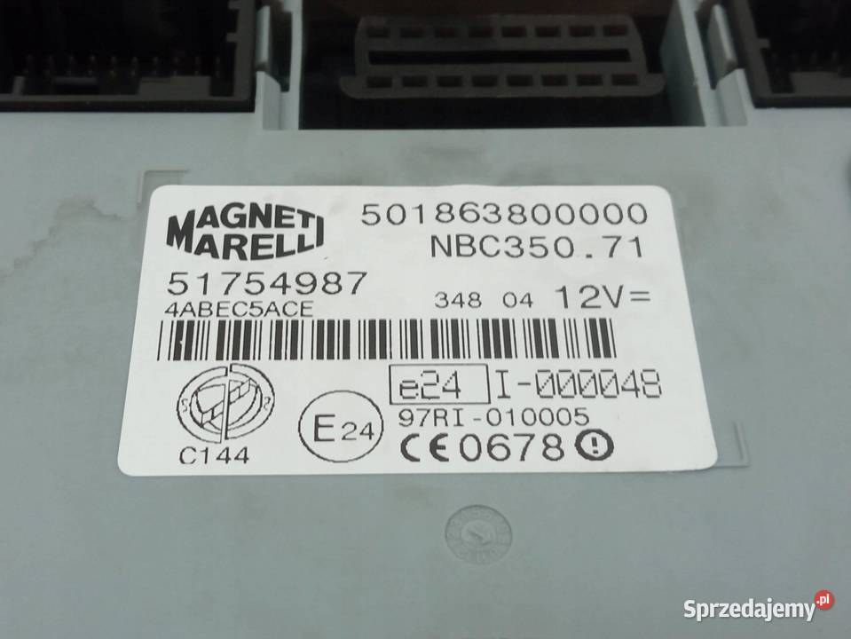 MODUŁ KOMFORTU 51754987 Fiat Idea I 20032012 Komputery sprzedam