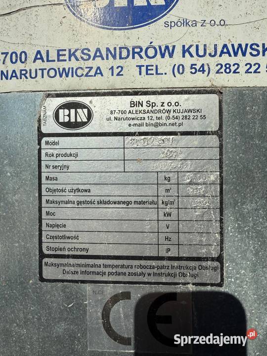 Silosy zbożowe i suszarnie zbożowe Maszyny do obróbki i pakowania Łódź sprzedam