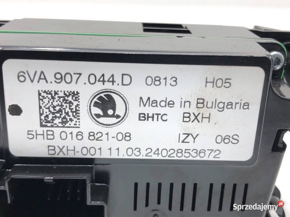 PANEL STEROWANIA NAWIEWU SKODA KAMIQ 6VA907044D