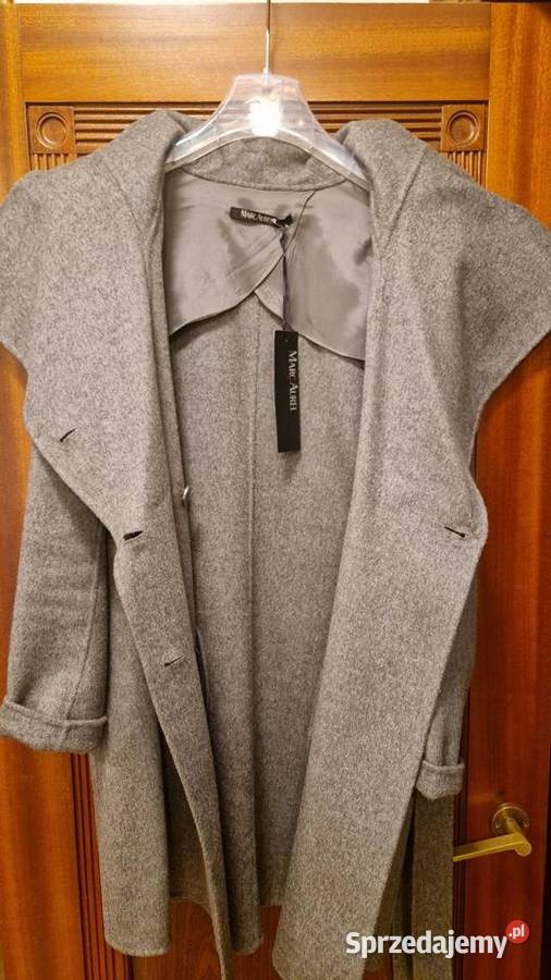 Damska kurtka z natwełny Marc Aurel szara nowa z