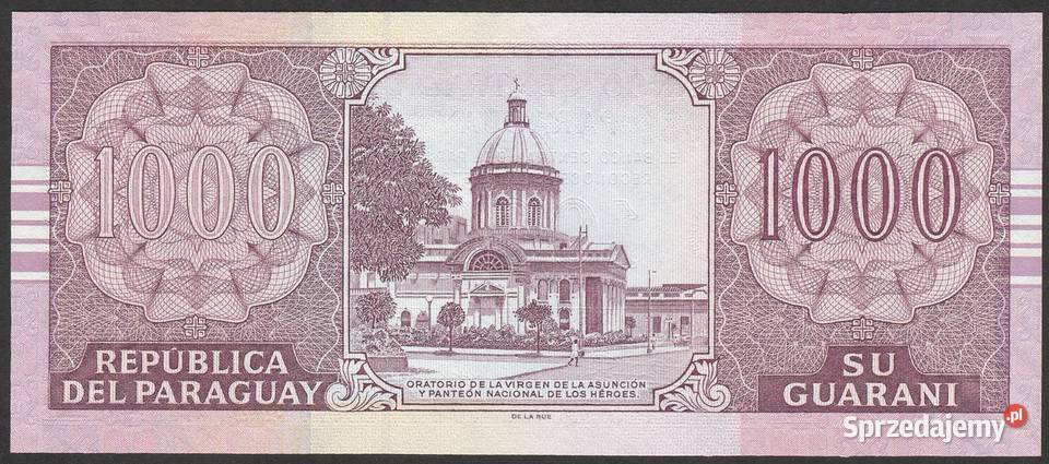 Paragwaj 1000 guaranies 2004 STAN BANKOWY UNC Kolekcje Łódź