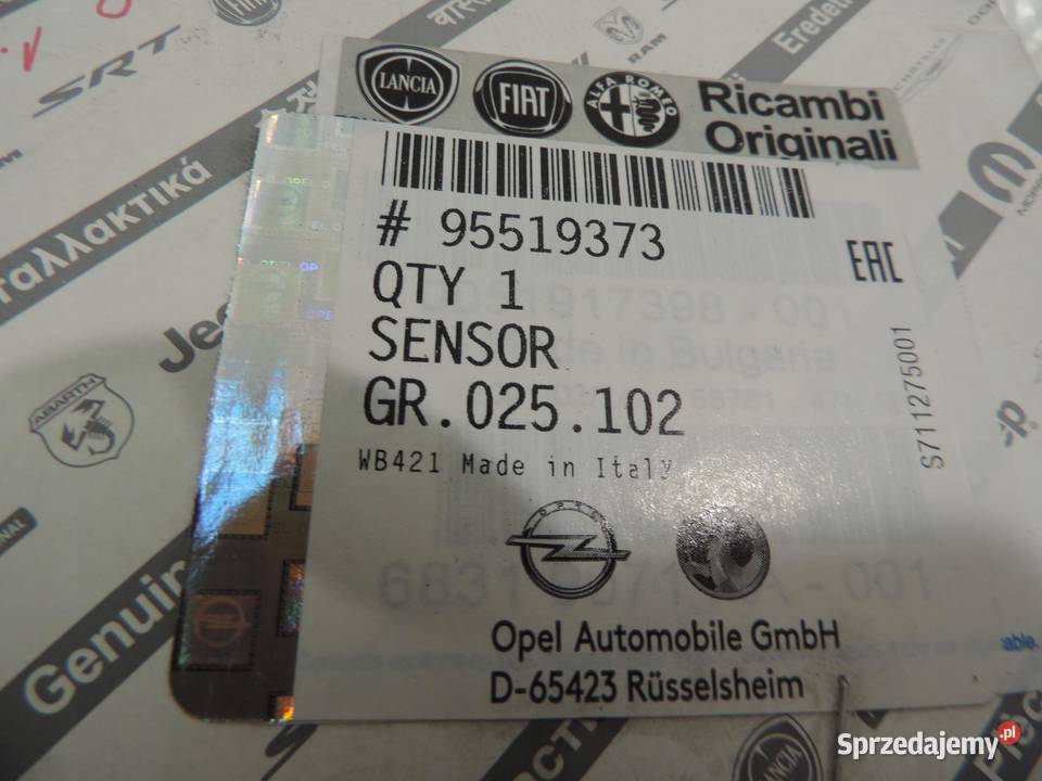 Czujnik temperatury spalin OPEL COMBO NOWY osobowe