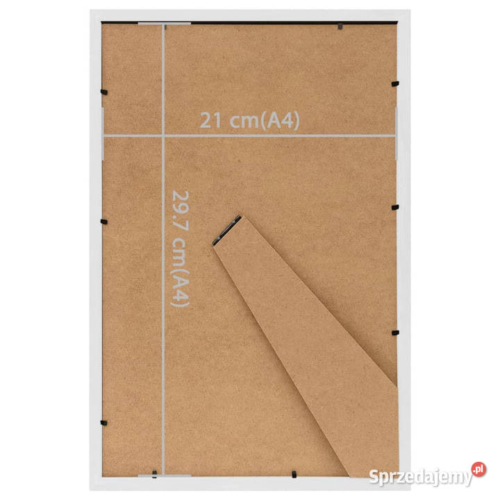Ramki na zdjęcia 3 stojące białe 21x297 MDF