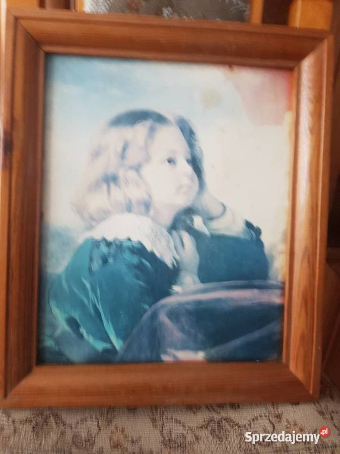 Stary obraz dziewczynki