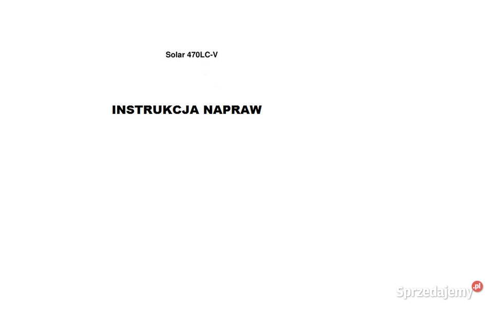 Doosan 470LCV koparka instrukcja napraw wysyłka motoryzacja, transport Kielce sprzedam