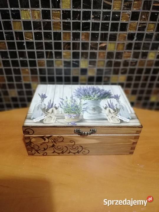 Herbaciarka 6 lawenda różne wzory decoupage