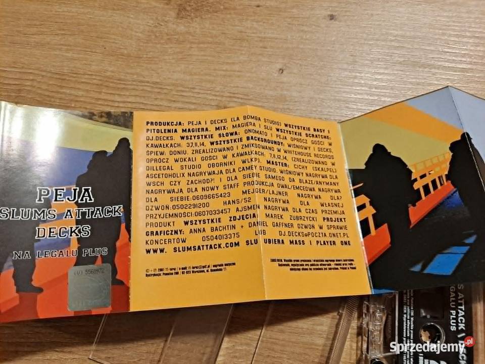 PEJA Slums Attack Na legalu Kaseta 2001 kaseta małopolskie Kraków