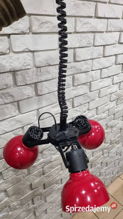 POLAMPGDAŃSK Lampa PRL wisząca kinkiet vintage Solnica