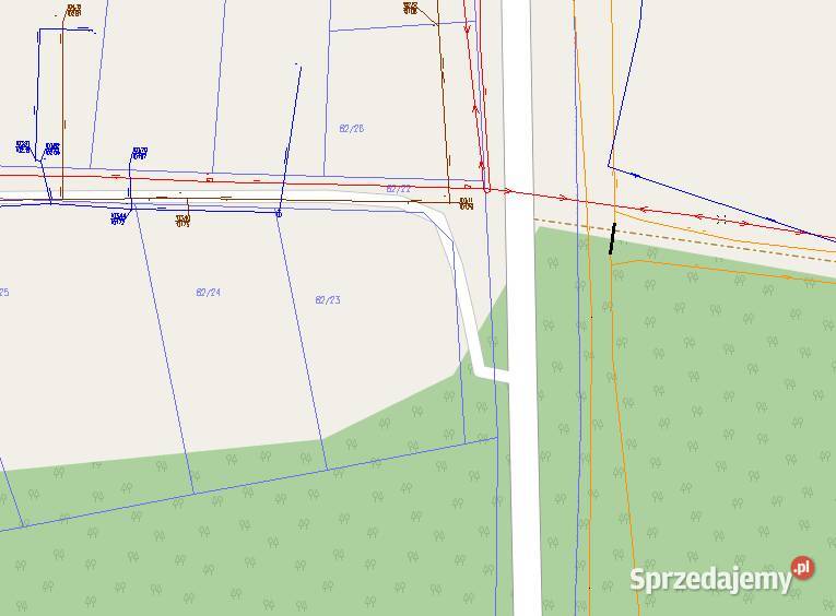 Piękna działka budowlana JEZIORAKIEM asfalt warmińsko-mazurskie Siemiany