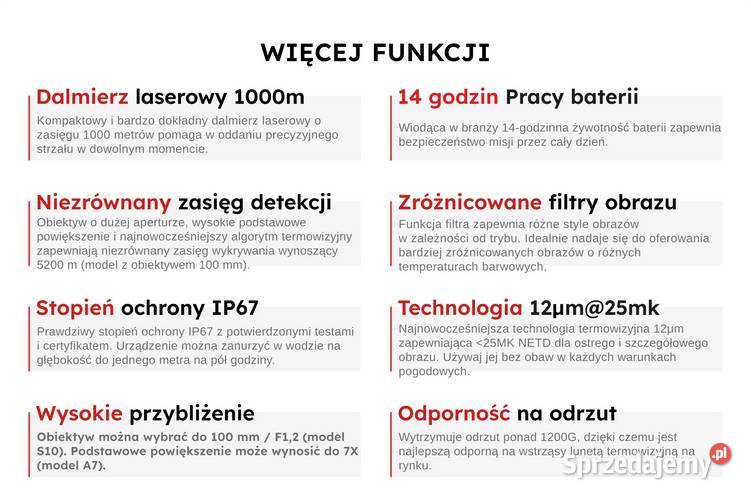 Senopex REX S7 LRF celownik termowizyjny i Trzcianka