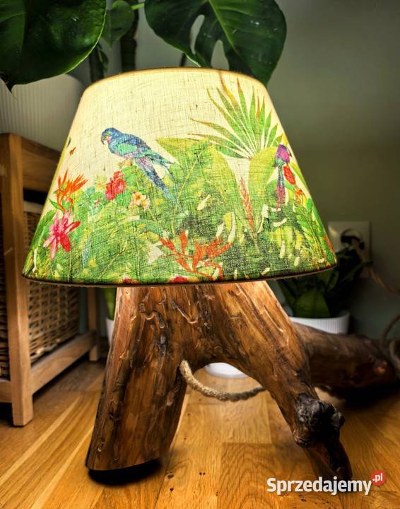 Drewniana lampka handmade mazowieckie Płock