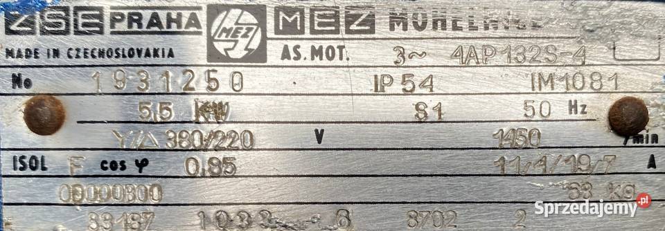 wentylator dmuchawa 55kW 1450obr