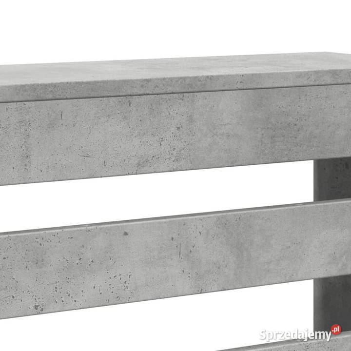 Osłona na grzejnik szarość betonu 175x20x82 Warszawa