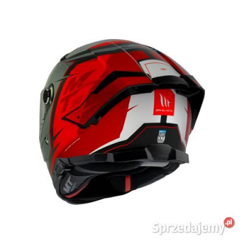 KASK MT THUNDER 4 SV Pental Matt Szaro czerwony