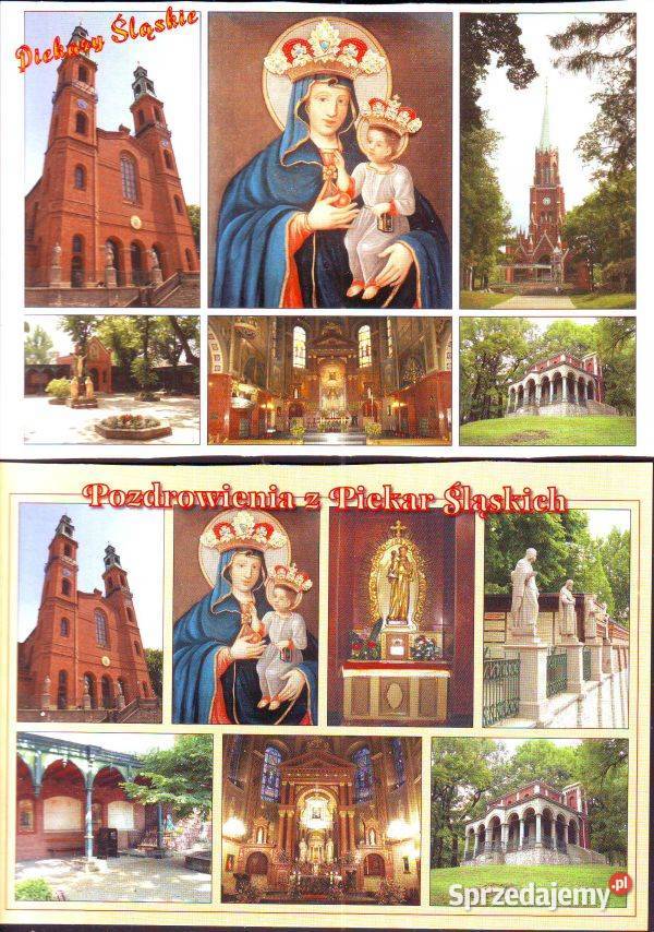 Kart Pocztowe Pozdrwow z Piekar Śląskich 2 śląskie Gliwice sprzedam