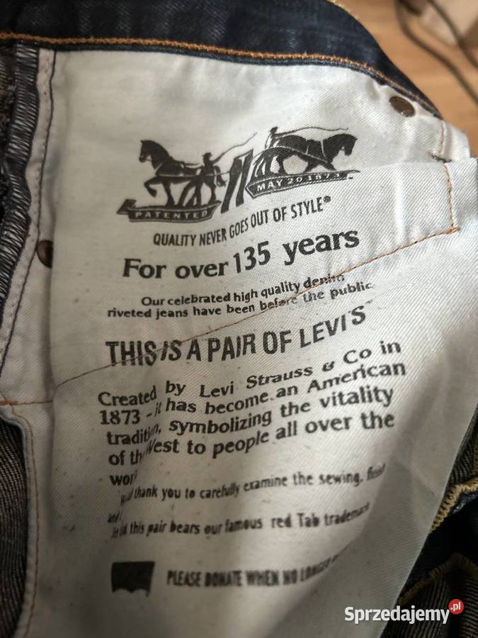 Męskie spodnie jeansowe LEVIS W32L30 OKAZJA Zamość