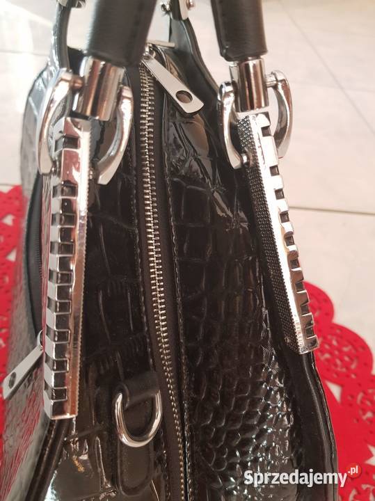torebka torba shopper shoper lakierowana na