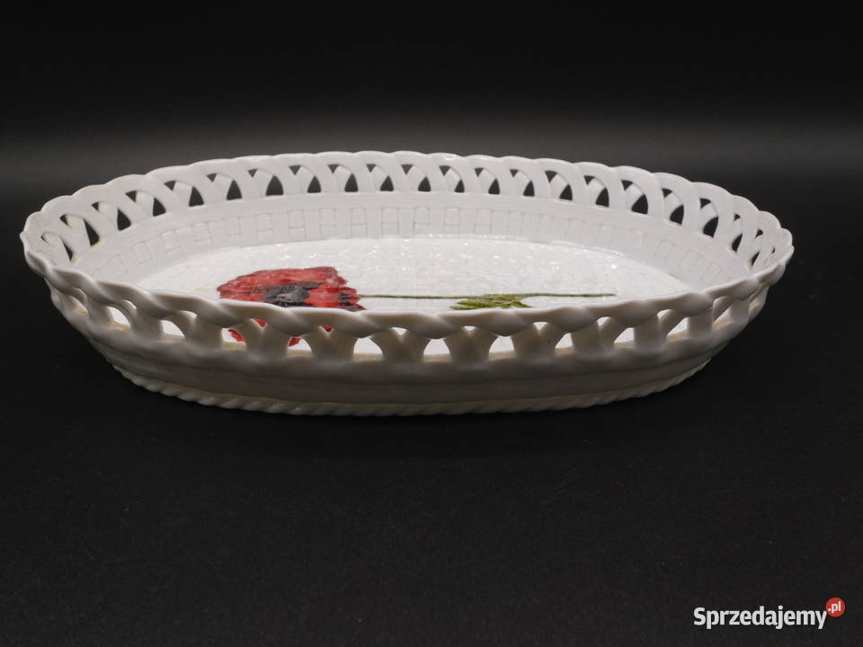 Ażurowa Patera Koszyk Porcelanowy ROMANTIC Raszków