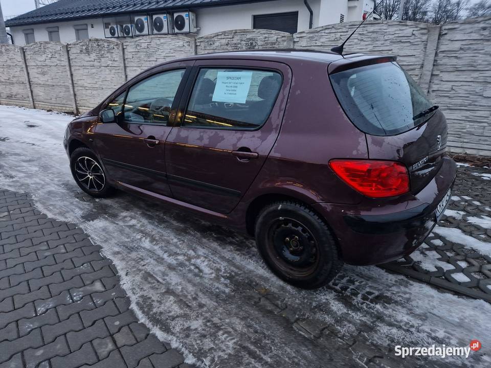Peugeot 307 diesel 110 bezwypadkowy piękny kolor Skawina