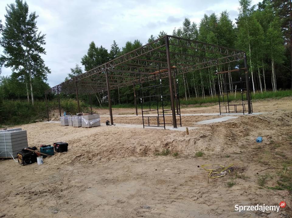 Konstrukcja Stalowa 6x6 Wiata Hala Garaż Carport