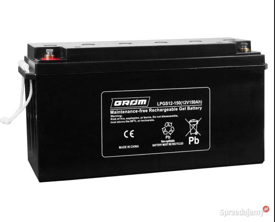Akumulator żelowy GROM 12V 150Ah LPGS12150 wielkopolskie Kalisz