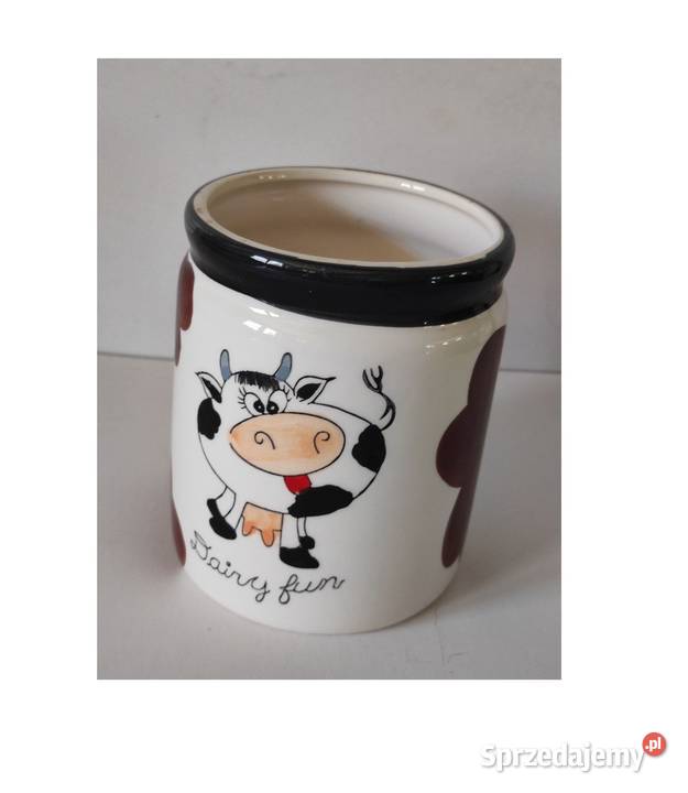 Dairy Fun kufel pojemnik ceramiczny słój słoik z Kielce sprzedam