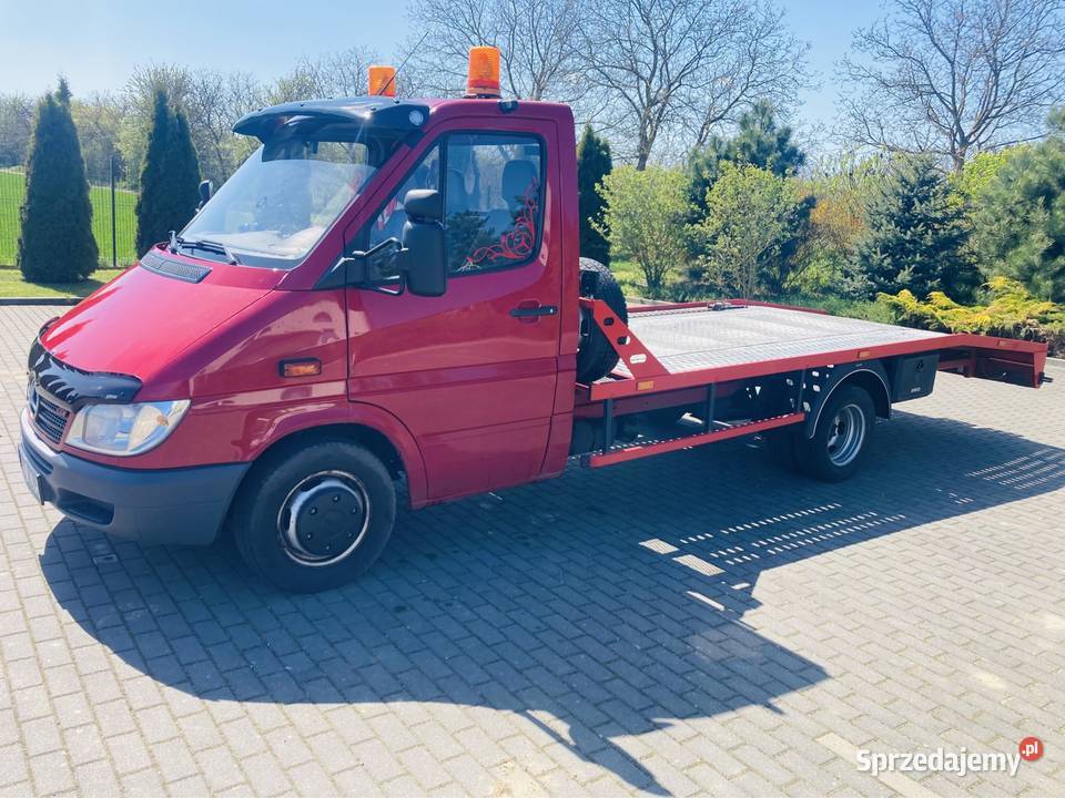 Mercedes Benz Sprinter 411 CDI Blizniak autolaweta najazd pomoc drogowa