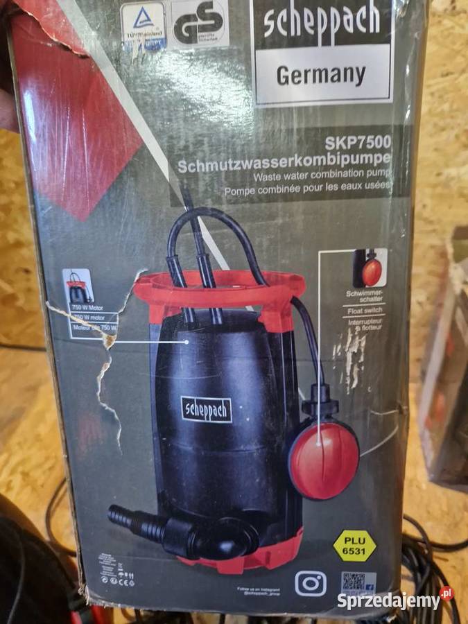 Pompa zanurzeniowa 750 wat Scheppach SKP7500 lh Głogowa