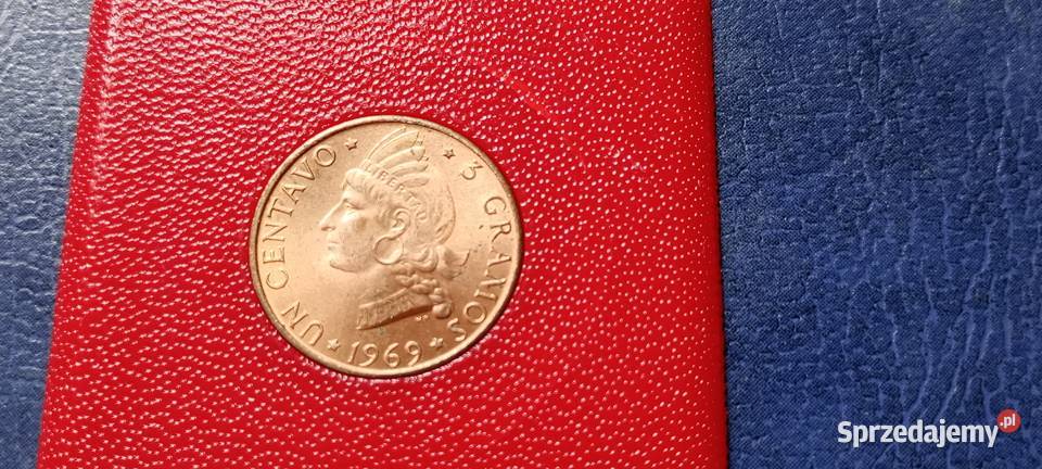 Stare monety 1 centavo 1969 FAO Dominikana Lesko