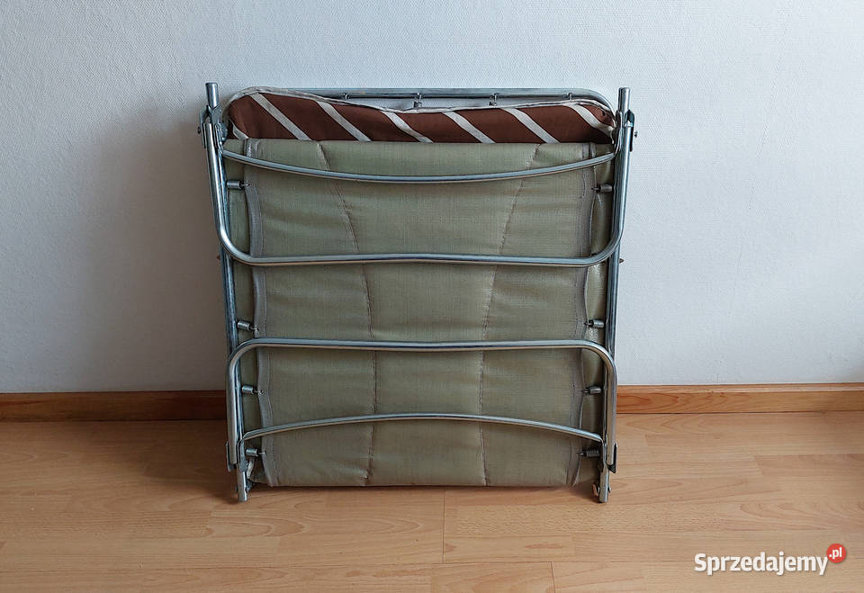 Łóżko polowe składane z materacem 68cm Dąbrowa Górnicza