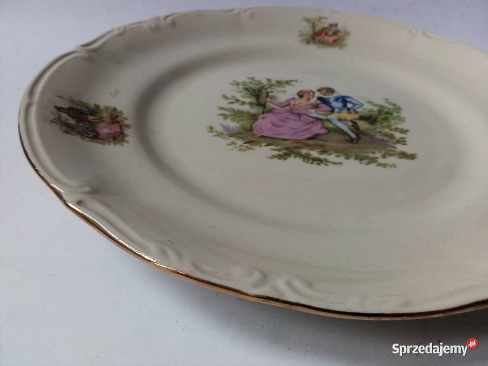 duży talerz obiadowy miłość wiedeńska porcelit Częstochowa sprzedam