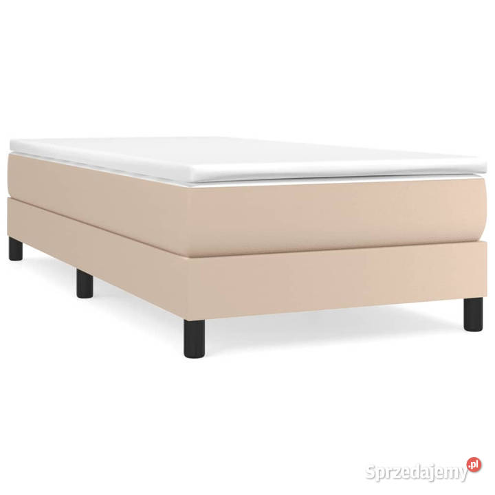 Rama łóżka cappuccino obita sztuczną skórą 80cm Warszawa