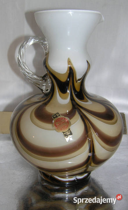 wazon vintage szkło opalinoweD40 Bartków